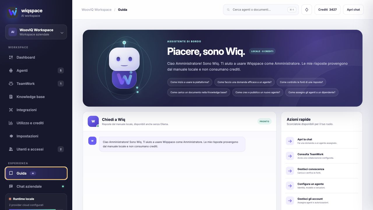 Guida e manuali di Wiqspace